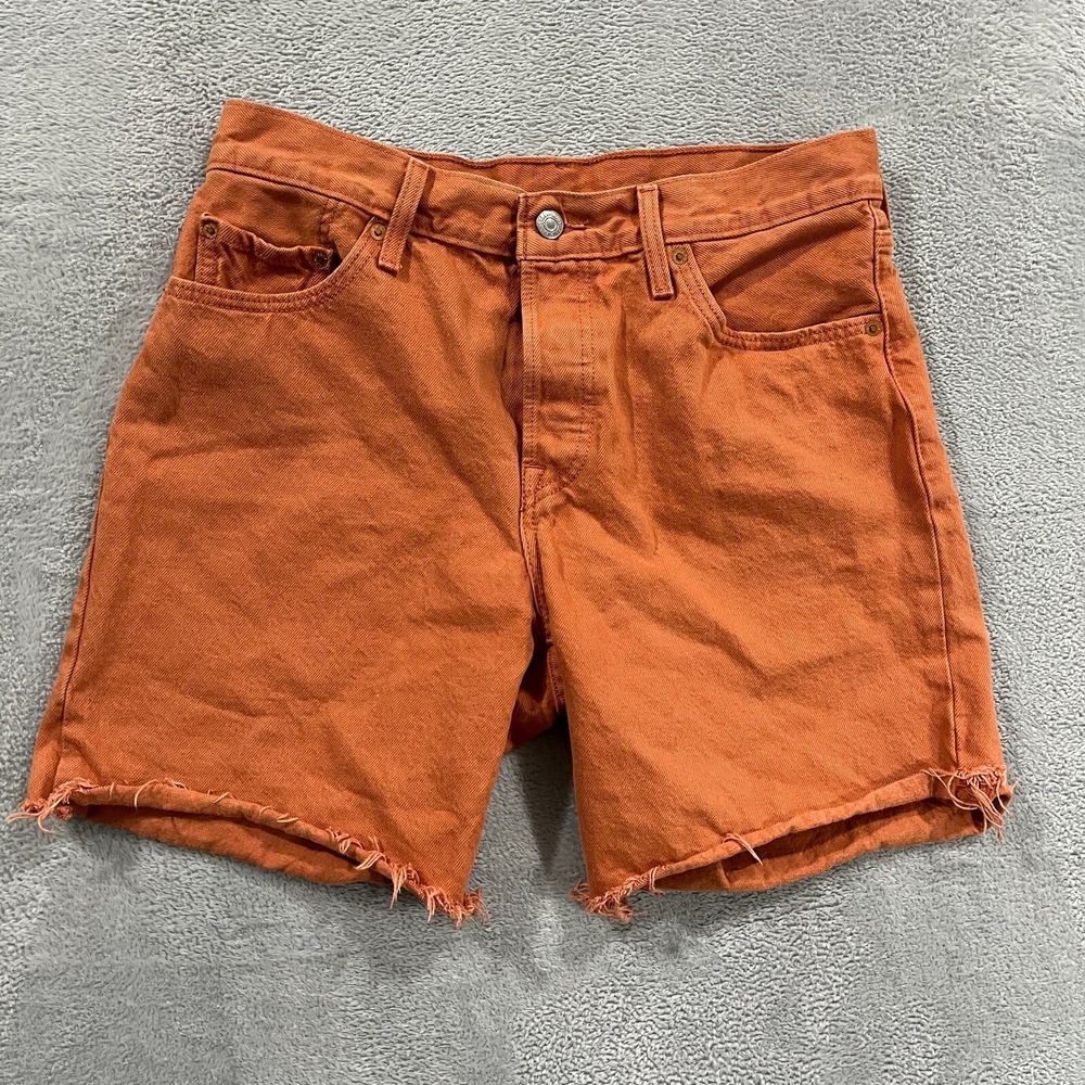Levis 501 Shorts 30x7" Cut Off Denim Grunge Hippie Boho Button Fly Y2K Festival